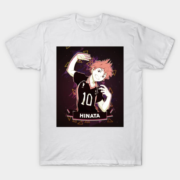 haikyuu - "haikyu" : hinata - haikyu volleyball - 80's retro style poster - awsome gift for anime lover T-Shirt by EhsanStore